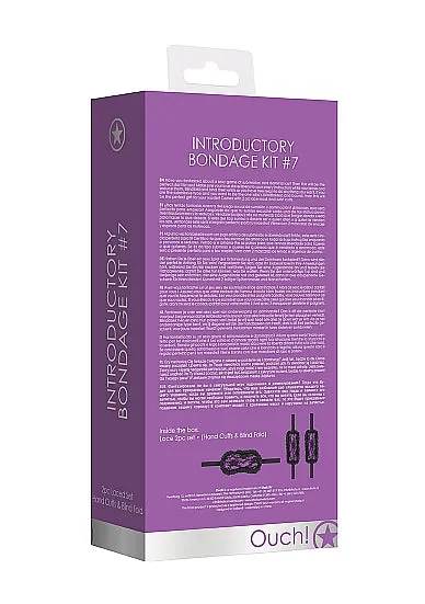 Couples Shots Toys Ouch Introductory Bondage Kit 7 Purple