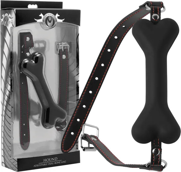 Male Sex Toys XR Brands Hound Adjustable Dog Bone Gag
