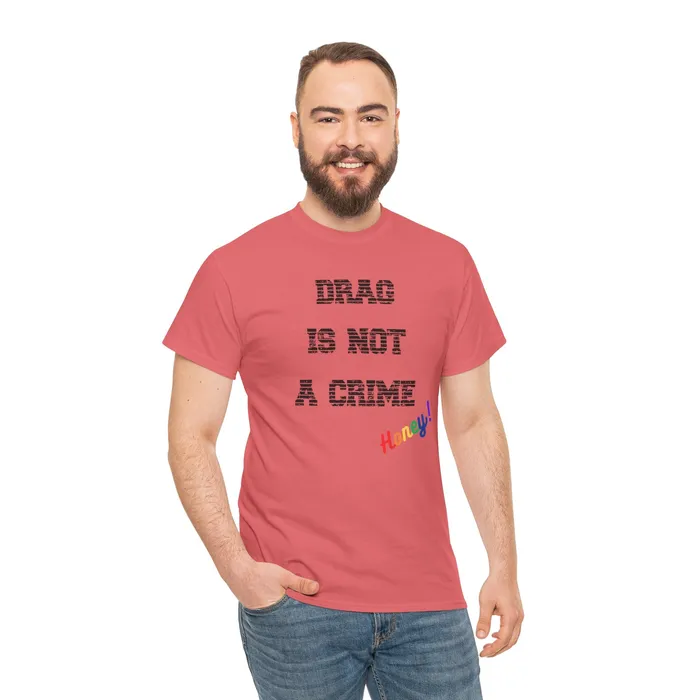 Printify Vibrators Drag Is Not A Crime Honey Drag Queen Gay Rights TShirt Human Rights Shirt Equality TShirt LGBTQ Shirts Pride Tee