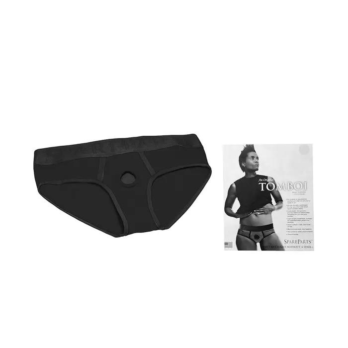 SpareParts Tomboi Harness BlkBlk Nylon XS SpareParts Female Sex Toys