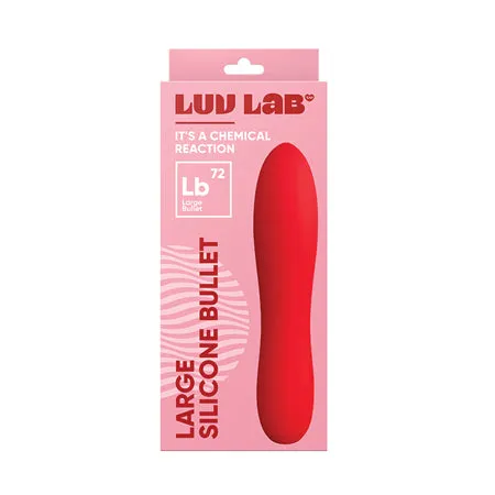 Vibrators Vvole LLC Luv Lab LB72 Large Bullet Silicone Red
