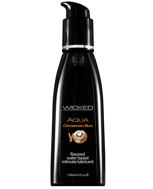 Wicked Sensual Lubricants Wicked Aqua Flavored Lubricant Cinnamon Bun