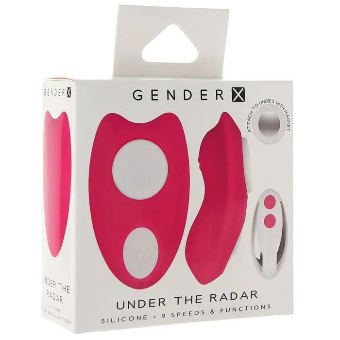 Vibrators Nalpac Gender X Under The Radar Rechargeable RemoteControlled Magnetic Silicone Underwear Vibrator Pink