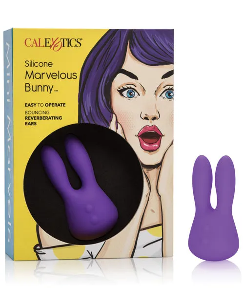 Mini Marvels Silicone Marvelous Bunny Purple Cal Exotics Vibrators
