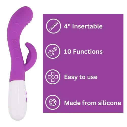 Vibrators NNN Retail Ltd Jessica Rabbit Textured Rabbit Vibrator