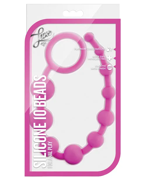 Blush Novelties Blush Luxe Silicone Beads 10 Anal