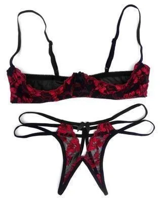 Bras Bra Sets Seductive Lingerie Set Red Black Kawaii Women House of Dasein Anal
