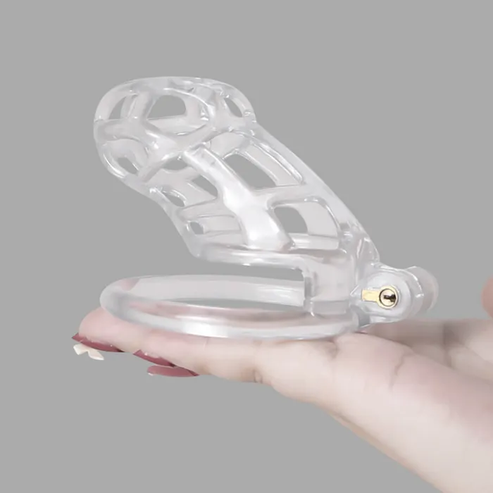 CHASTITY CAGE CO Male Sex Toys Ice Vision Desigh Clear Cobra Chastity Cage