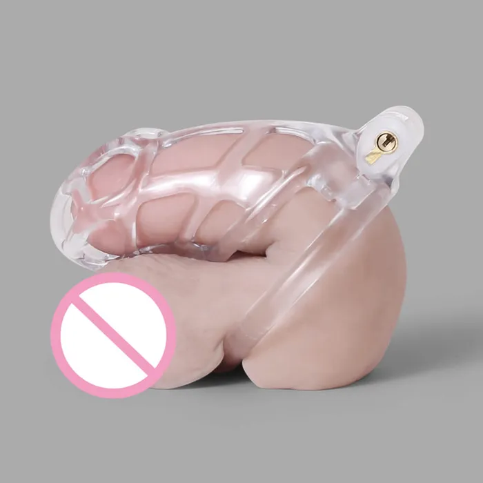 CHASTITY CAGE CO Male Sex Toys Ice Vision Desigh Clear Cobra Chastity Cage
