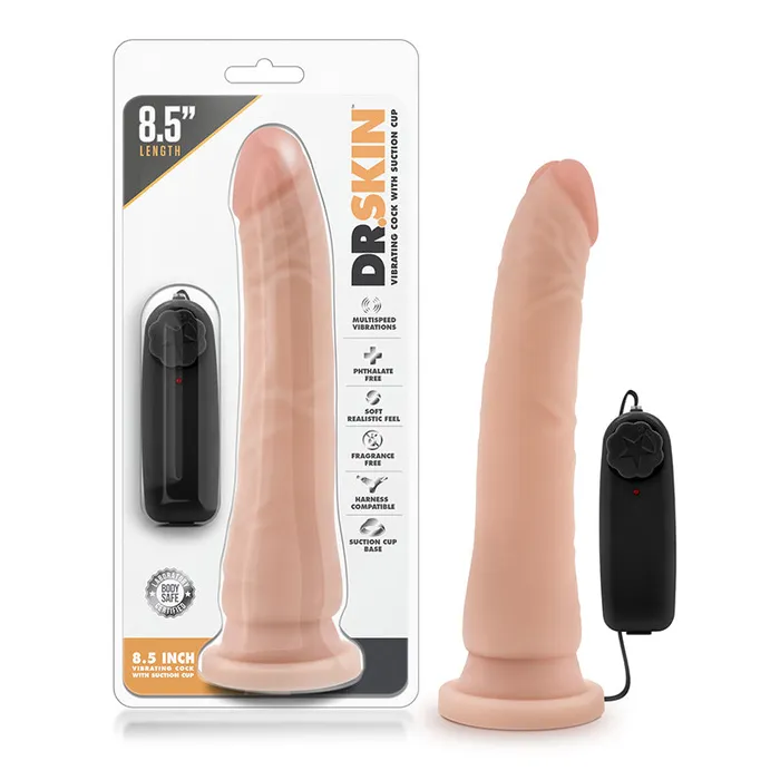 Dildos Blush Dr Skin 85In Vib Cock WSuc Cup Van