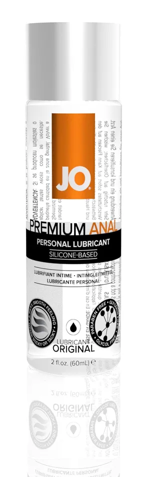 Jo Premium Anal Silicone Lubricant Original 2 Oz System Jo Anal