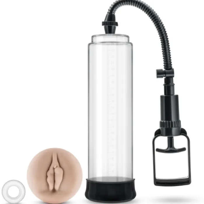 Performance VX5 Penis Pump System with Realistic Sleeve Blush Male Sex Toys Performance VX5 Penis Pump System with Realistic Sleeve Blush Male Sex Toys