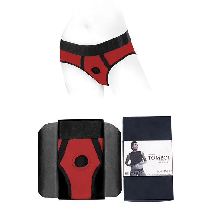 Spareparts Hardware Spareparts Tomboi Nylon Brief Redblk Xxs Female Sex Toys Spareparts Hardware Spareparts Tomboi Nylon Brief Redblk Xxs Female Sex Toys