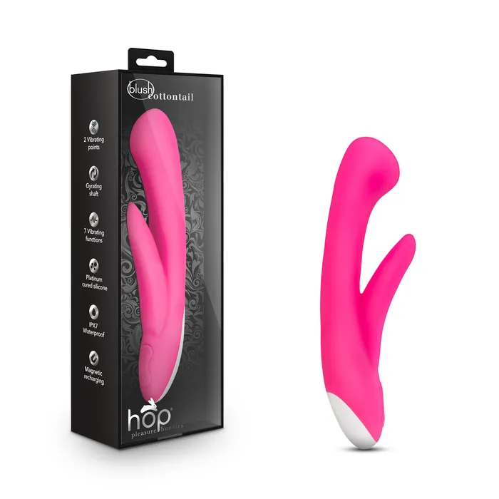 Blush Novelties Vibrators Hop Cottontail Plus Hot Pink Blush Novelties Vibrators Hop Cottontail Plus Hot Pink