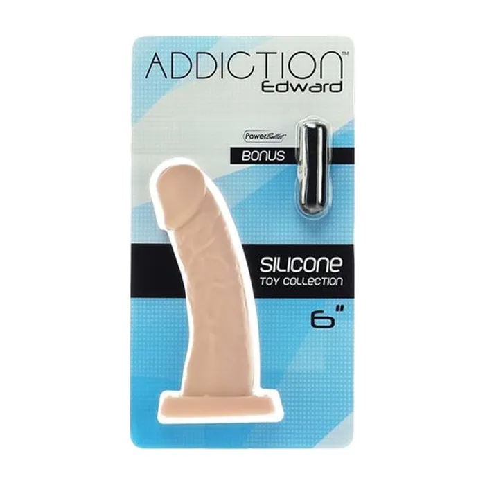 Edward 6in Dong Beige Beige Addiction Dildos