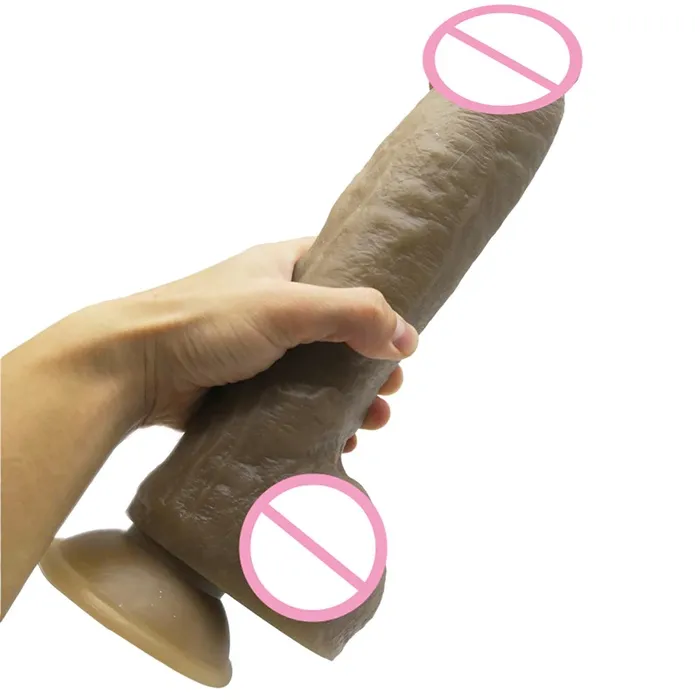 EVEs SECRETS Female Sex Toys Super Big and Soft Dildo with Suction Cup Realistic Huge Penis for Sex Games