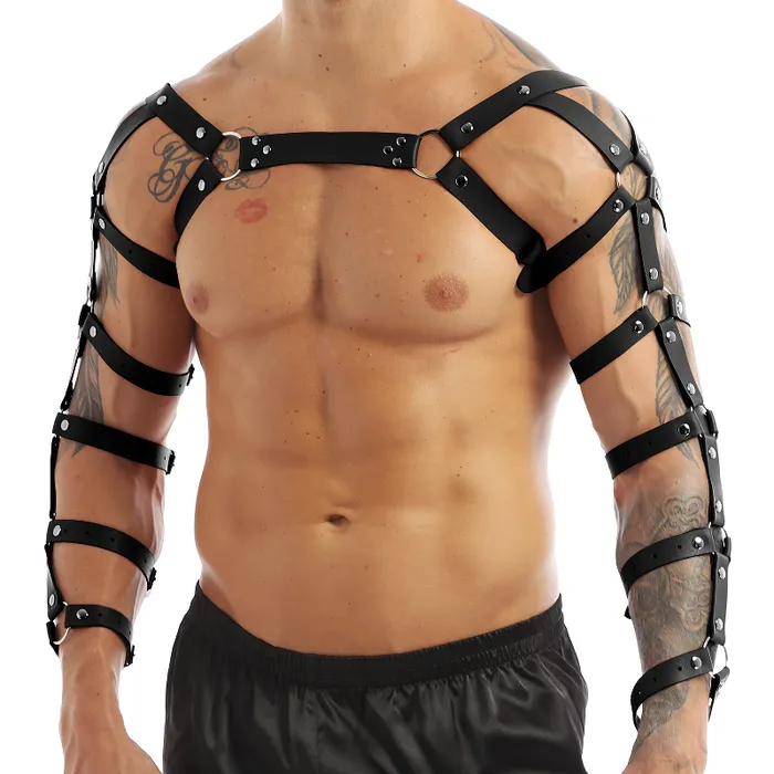 Female Sex Toys EVEs SECRETS Erotic Leather Chest Harness for Muscle Men Cool Adjustable Belts Body Harness Female Sex Toys EVEs SECRETS Erotic Leather Chest Harness for Muscle Men Cool Adjustable Belts Body Harness