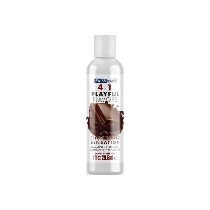 Swiss Navy Lubricants Playful Flavours Lubricant 4 In 1 Chocolate Sensation 295ml Swiss Navy Lubricants Playful Flavours Lubricant 4 In 1 Chocolate Sensation 295ml