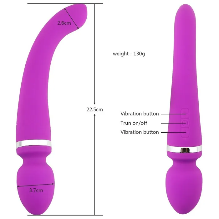 Womens DoubleEnded Wand Massager with GSpot Stimulation Function Female Vibrating Sex Toys EVEs SECRETS Female Sex Toys