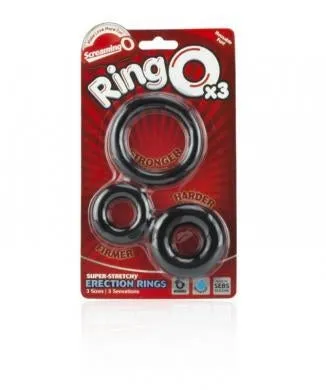 Anal Screaming O RingO X3 Black Fleshlight Anal Screaming O RingO X3 Black Fleshlight
