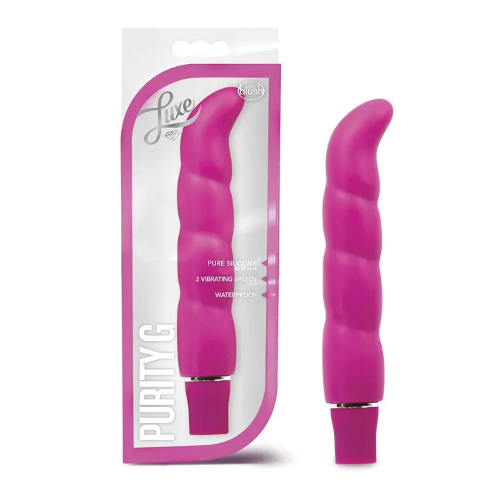 Blush Vibrators Blush Luxe Purity G Silicone Vibrator Blush Vibrators Blush Luxe Purity G Silicone Vibrator