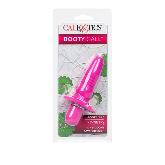 CalExotics Anal Booty Buzz Vibrating Butt Plug Pink