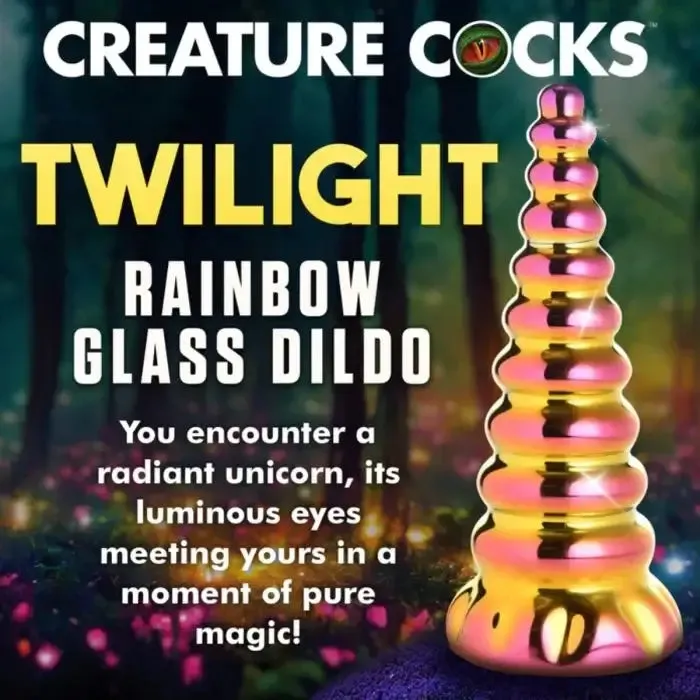 Creature Cocks Dildos Creature Cocks Twilight Rainbow Glass Dildo