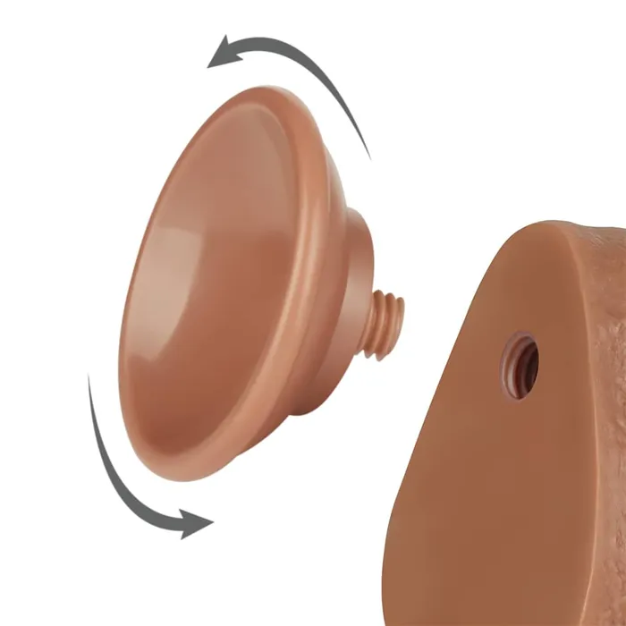 Dildos LOVETOY 85 Sliding Skin Dual Density Dildo Brown