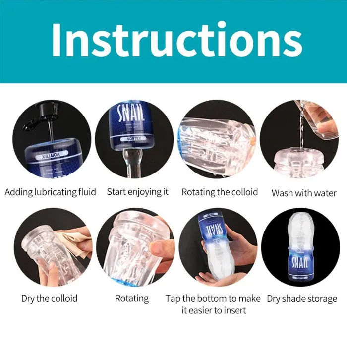 FRISKY BUSINESS SG Snail Transparent Male Masturbation Male Sex Toys