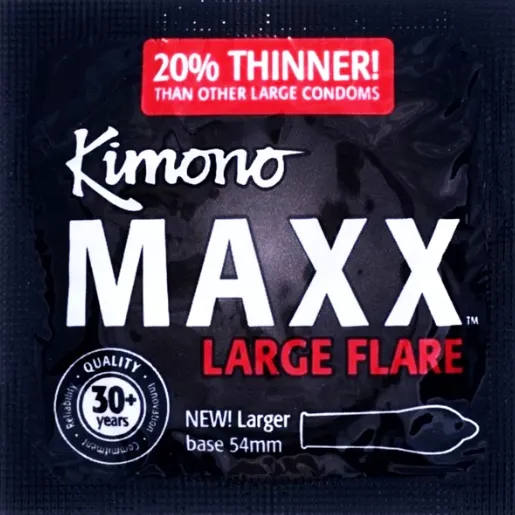 Kimono Female Sex Toys Kimono Maxx Large Flare Condoms 12 Pack