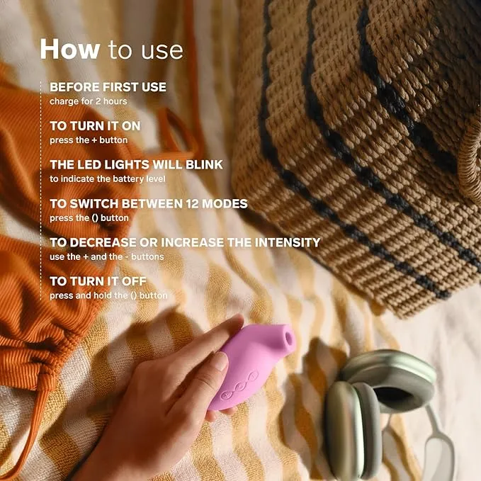 Lelo Female Sex Toys Lelo Sona 2 Travel Sonic Clitoral Massager Pink