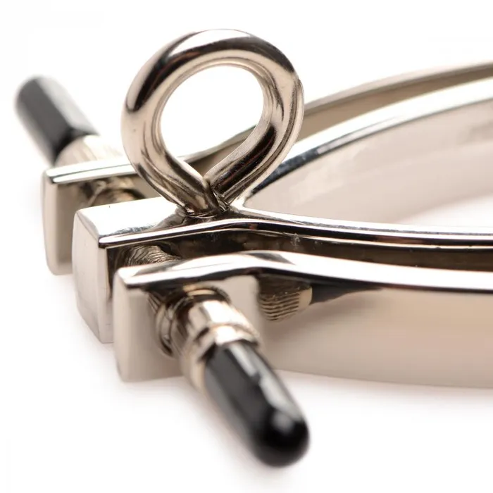 XR Brands Male Sex Toys Pussy Tugger Adjustable Pussy Clamp with Leash